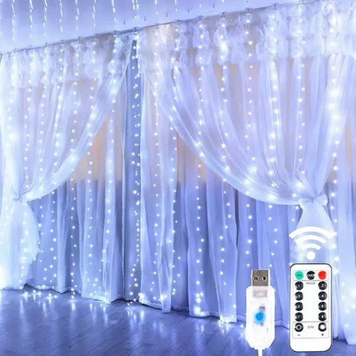 LED gardinlys – USB-kontrollerte lyslenker for vindu- og romdekorasjon | Luvikno