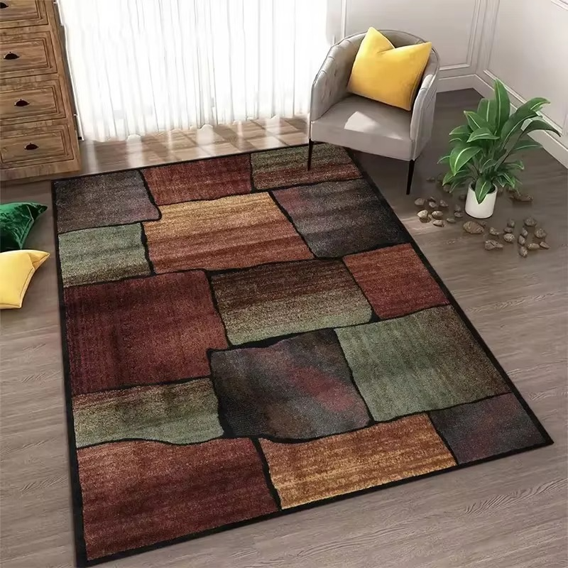 Elegant nordisk-inspirert geometrisk områdeteppet Luvikno