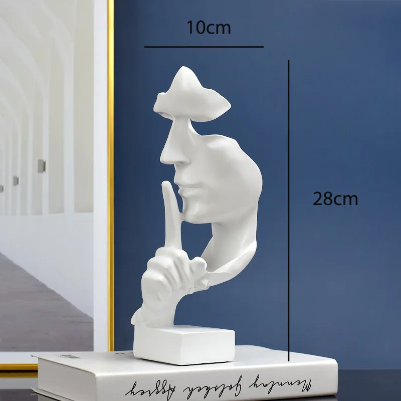 Silent Thinker Abstract Face Home Decor | Luvikno