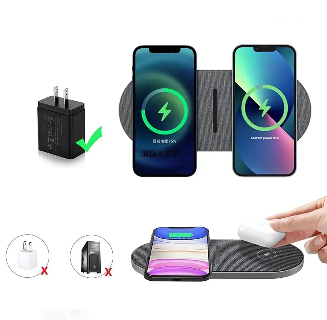 Luvikno | Lynrask lading for iPhone, AirPods & Samsung