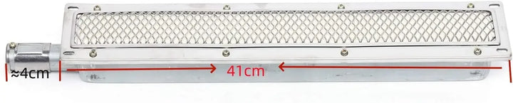 Luvikno | ThermaGrill Gassgrill med Infrarød Keramisk Brenner | Rustfritt Stål | Rektangulær 41 × 8 × 5.8 cm | Røykfri & Energieffektiv | For Gastronomi & Utendørs