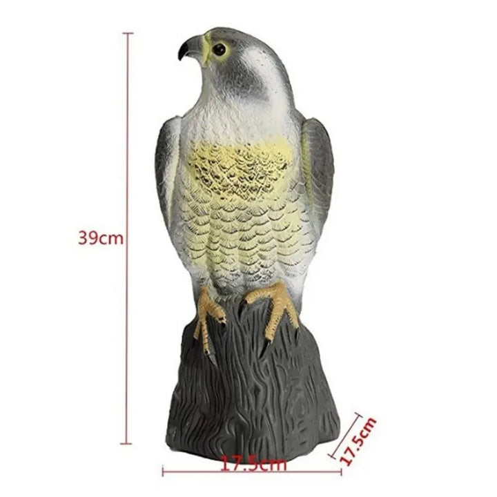 Luvikno | Falcono BirdGuard Fugleskremme Rovfugl Decorativ Figur | Realistisk Ørn Lokkefugl Laget av Plast | For Hage & Balkong
