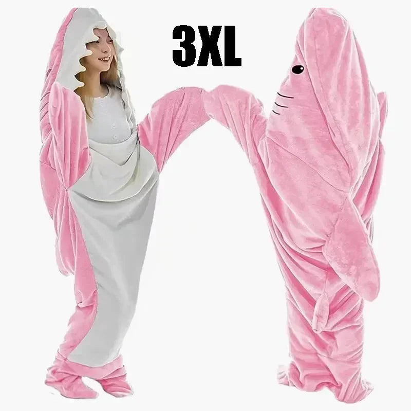 Snuggly Shark Koselig Hettegenser Epleteppe | Luvikno