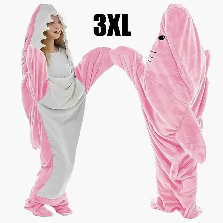 Snuggly Shark Koselig Hettegenser Epleteppe | Luvikno
