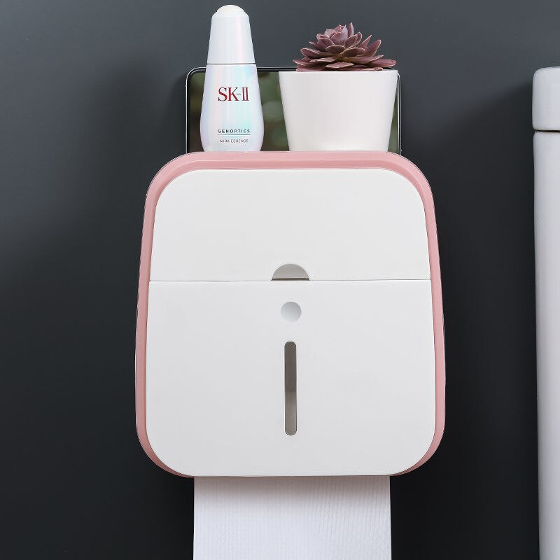 Vegghengt baderomsorganisator Tissue Box Holder | Luvikno