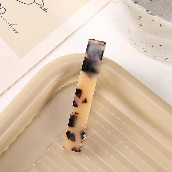 Vintage-Inspirert Leopardmønster Acetat Hårklemmer Luvikno