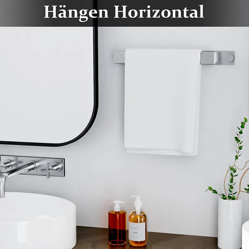 Luvikno | Moderne Selvklebende Håndkleholder - i Sølv og Svart