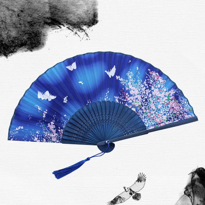 Tradisjonell japansk stil blomsterhåndvifte | Luvikno