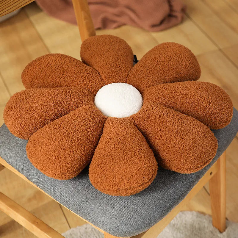 Boucle Plush Flower Cushion | Luvikno