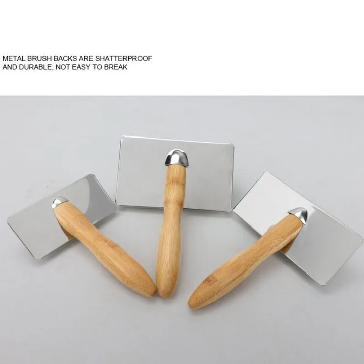 Luvikno | PuroPetz Dog and Cat Brush Made of Solid Wood | Stainless Steel Comb | Removes Undercoat & Tangles | Gentle Fur Care & Massage