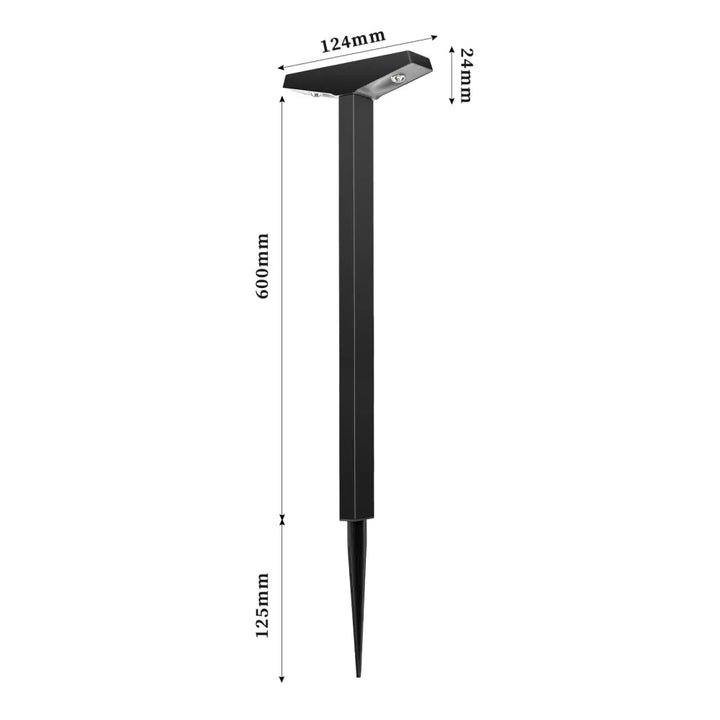 Luvikno | Lumora SolPath Hagebelysning | Solenergi | IP65 Vanntett | Høydejusterbar | Varme & Kald hvit | For stier, terrasse & hage