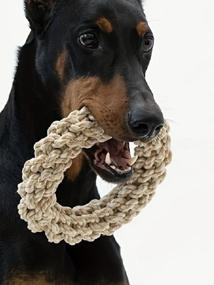 Robust bomull chew ring for hunder Luvikno