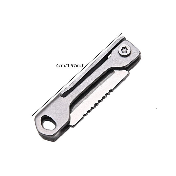 Pocket Size Rustfritt Stål Sammenleggbart Campingkniv | Luvikno