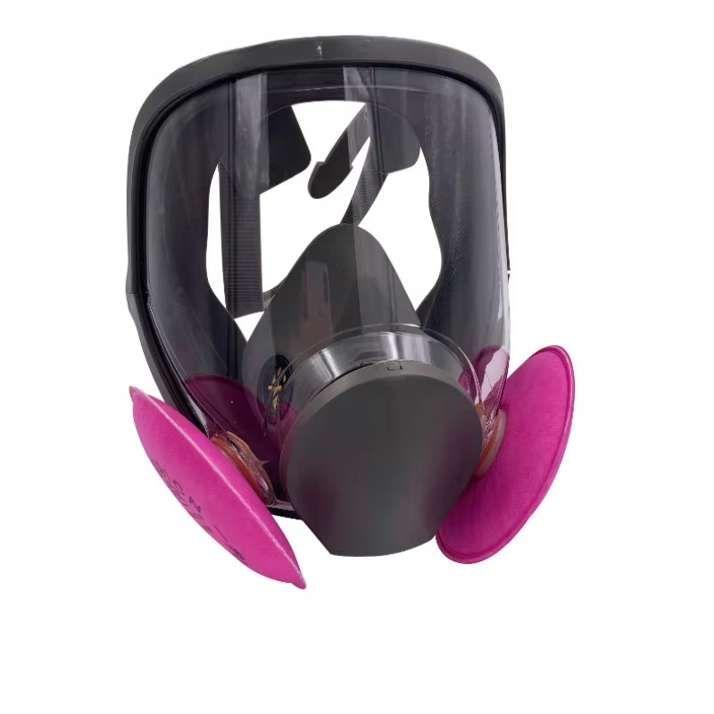 Omfattende helansikts respirator sikkerhetsgassmaske med anti-dugg beskyttelse Luvikno