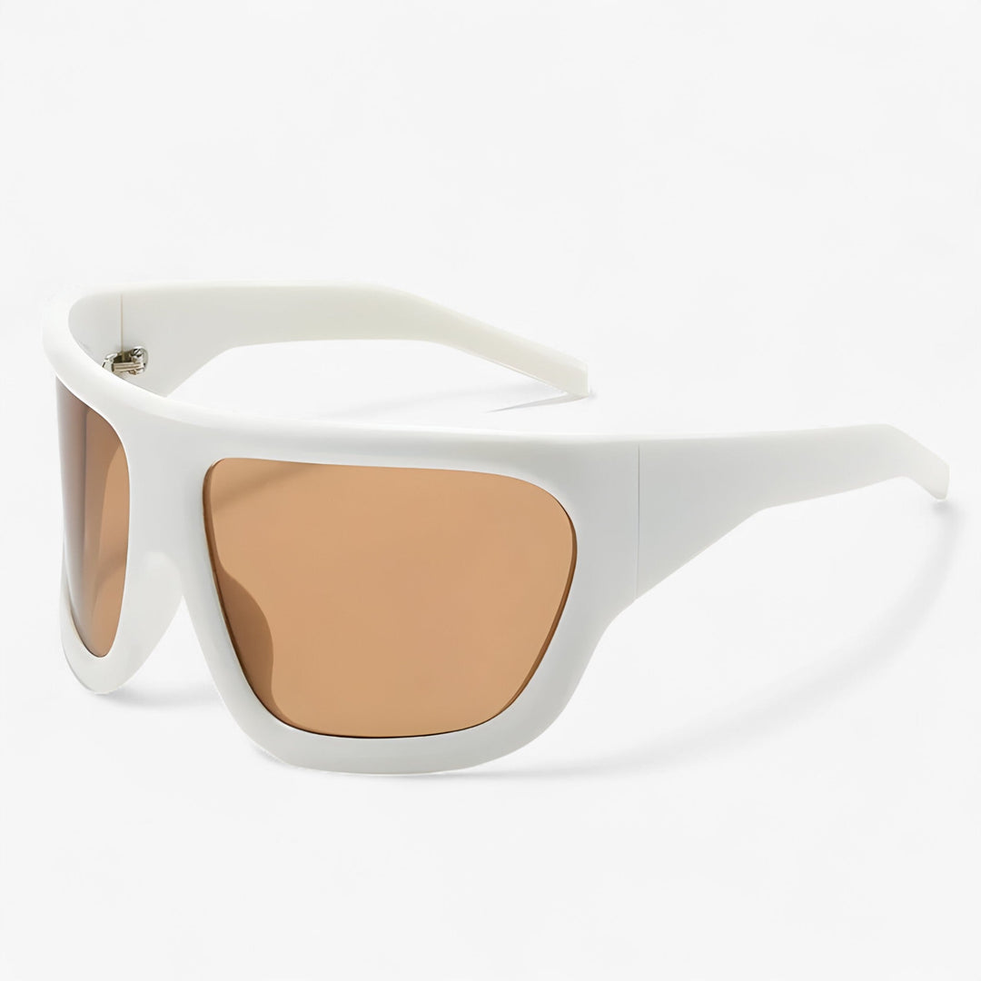 Oversized Steampunk Sports Solbriller med Wraparound Design – Ignix | Luvikno