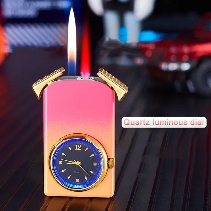 Kreativ Dual Fire Gradient Color Lighter Watch | Luvikno