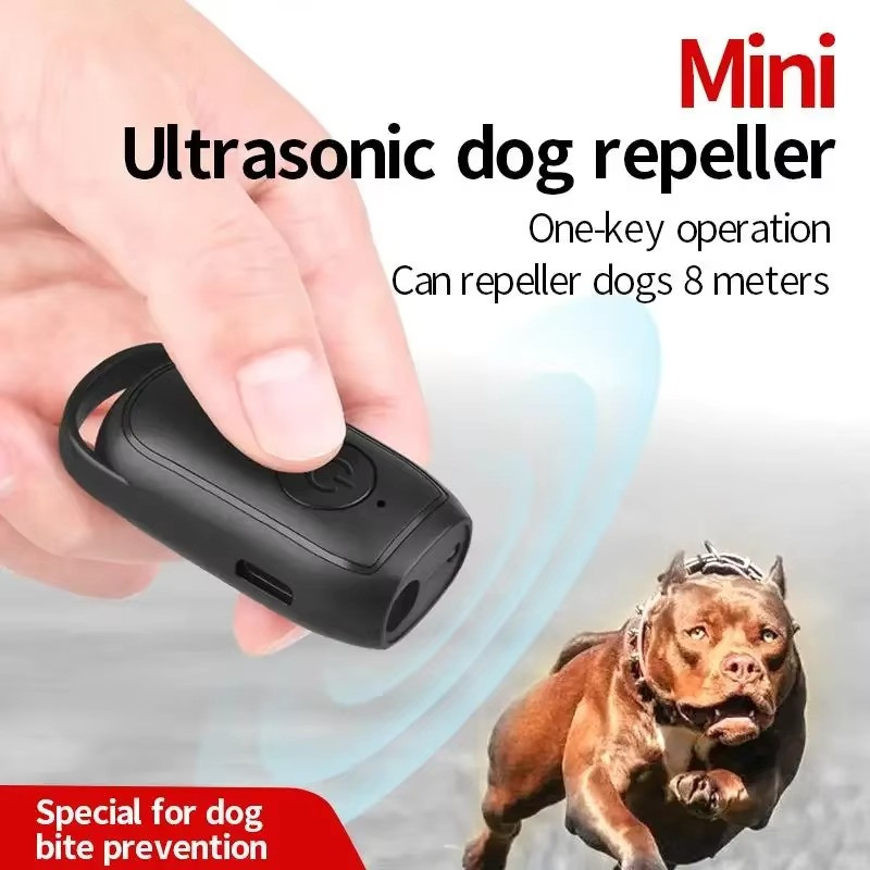 Ultralydd Mini Hund Repeller og Anti-Barking Treningsenhet med LED Lys Luvikno