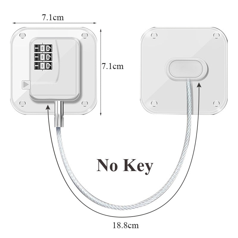 Safe Baby Secure Door Cabinet Lock | Luvikno