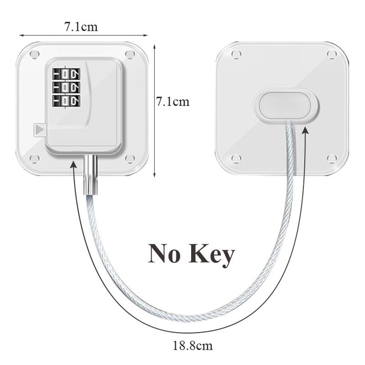 Safe Baby Secure Door Cabinet Lock | Luvikno
