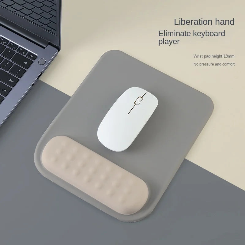 Luvikno | ErgoLoom Musematte med håndleddstøtte | Ergonomisk & Antiskli | Minneskum & Antisklibas | For spilling & kontor