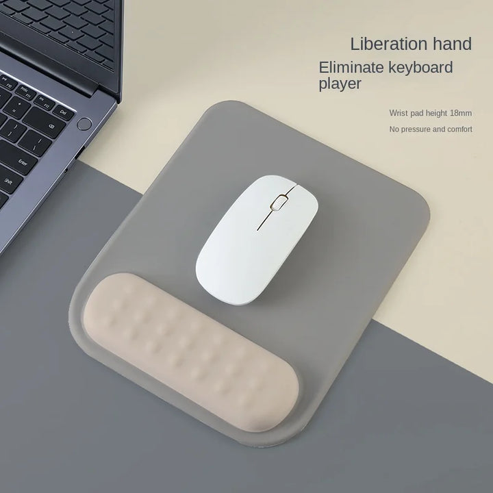 Luvikno | ErgoLoom Musematte med håndleddstøtte | Ergonomisk & Antiskli | Minneskum & Antisklibas | For spilling & kontor