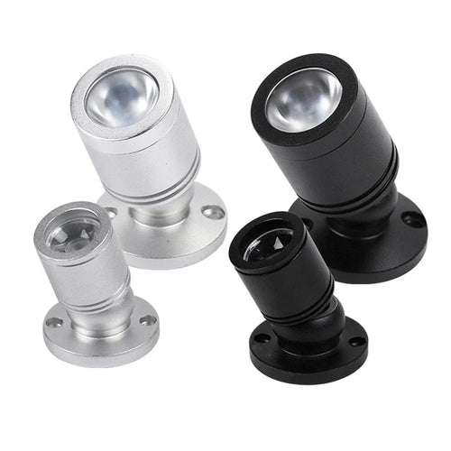 Luvikno | Mini LED Spot LuxoDot | 1W/3W | USB Spotlight for Display Cases & Decoration | Varm & Kald Hvit | Aluminiumhus