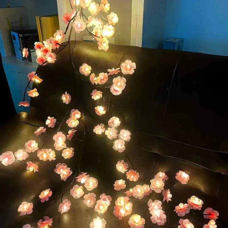 PetalGlow - Fortryllende Sakura LED Lys Garland Luvikno