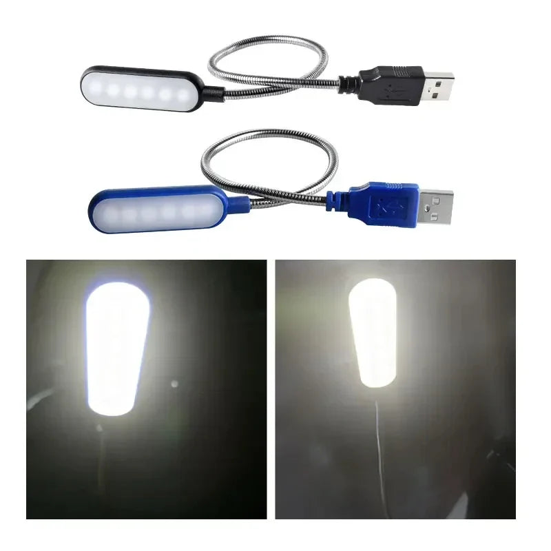 Luvikno | USB LED Lese Lampe – Kompakt Lys for Nødsituasjoner
