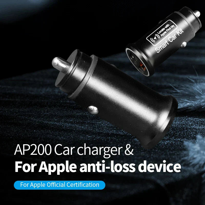 Luvikno | Smart OBD GPS Tracker for Bil - Sanntidskjøretøysporing med ladefunksjon og Apple Finn min integrasjon