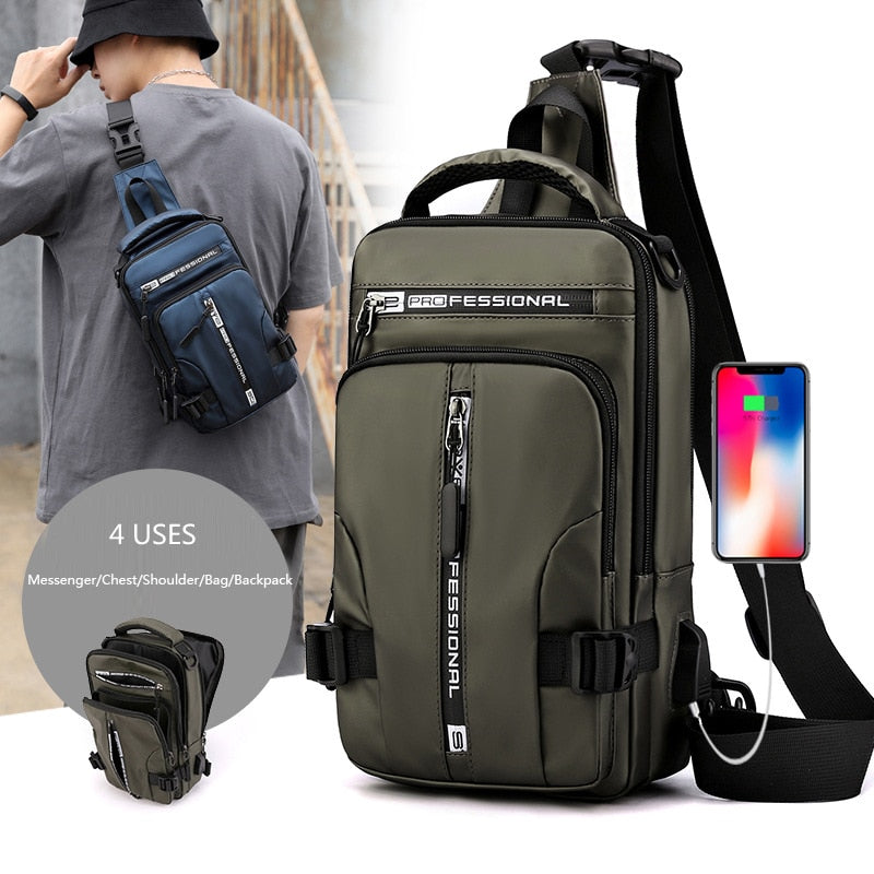 Elegant USB-lading Mini Crossbody Bag | Luvikno