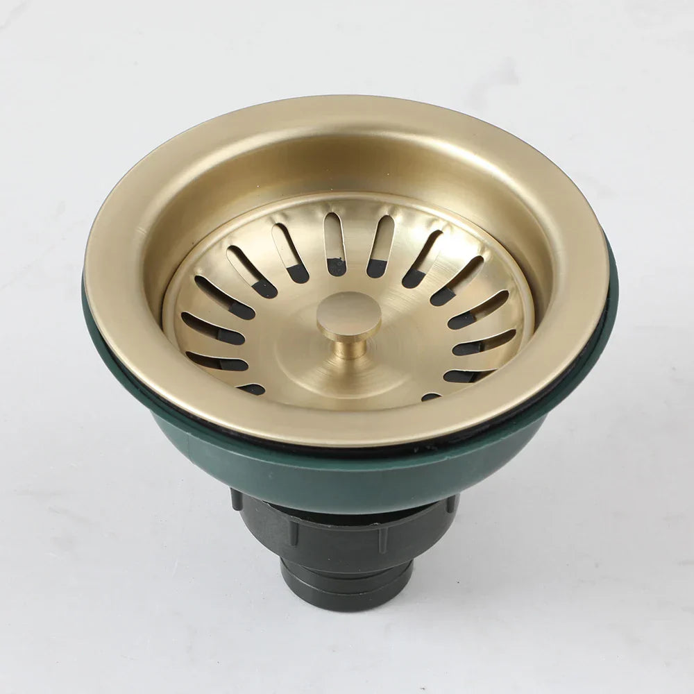 AquaGuard Rustfritt Stål Vaskestrainer med Luktfilter – Pop-Up Stopper & Anti-Blocking Kurv Luvikno
