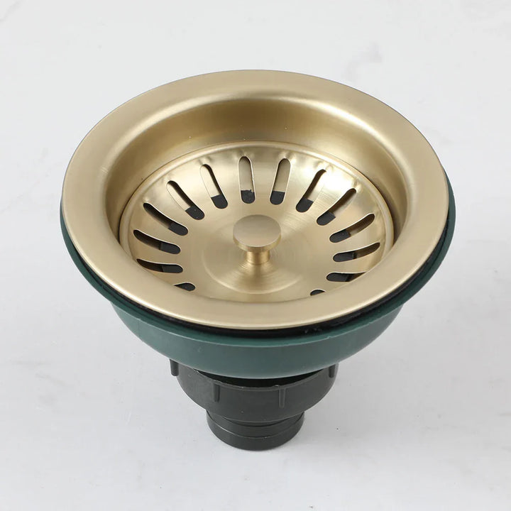 AquaGuard Rustfritt Stål Vaskestrainer med Luktfilter – Pop-Up Stopper & Anti-Blocking Kurv Luvikno