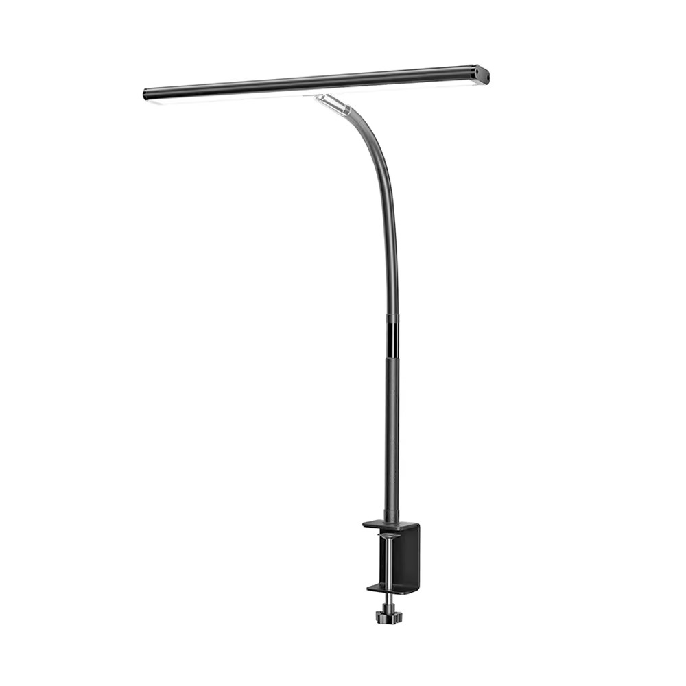 24W Trippe Hode LED Skrivebordslampe med Klemme og Automatisk Demping for Kontor og Hjem Luvikno