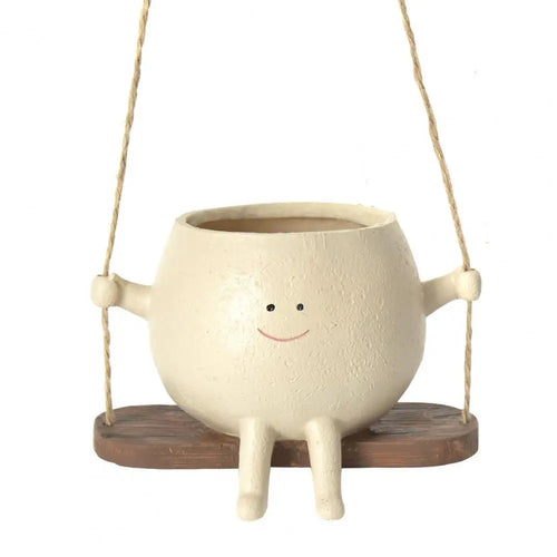 Swing Smiling Face Blomsterpotte | Luvikno