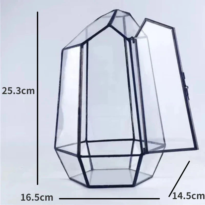 Moderne Geometriske Natur-Inspirerte Botaniske Terrarium | Luvikno