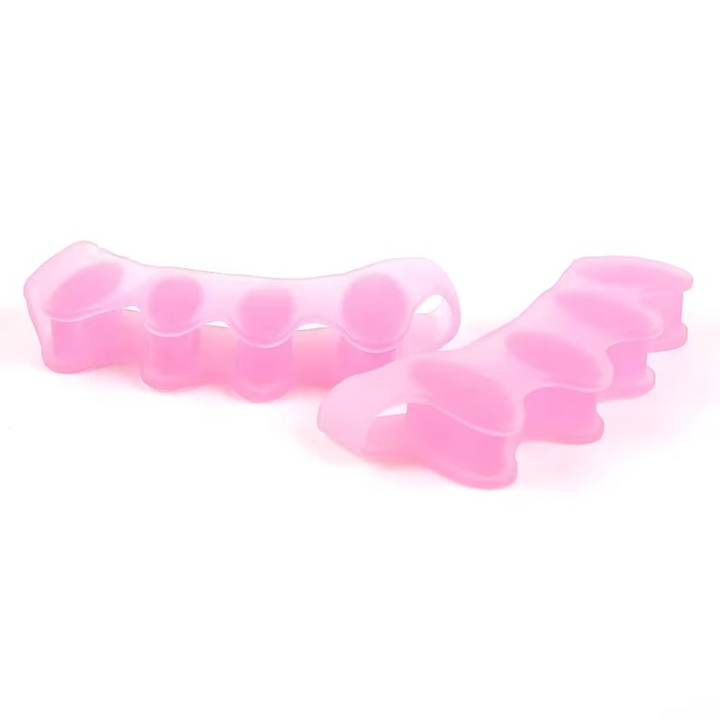 Myke silikon tåseparatorer for hallux valgus lindring og justering, 1 par Luvikno