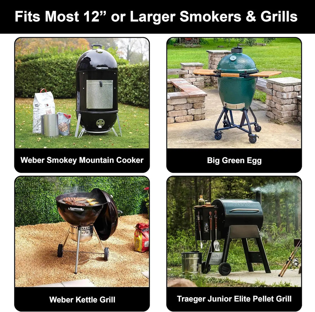 Luvikno | Rib Holder GrillMeister Pro | For 4 Racks | Non-Stick Coated | For Gassgrill & Ovnen
