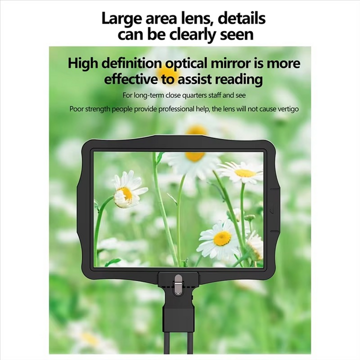 LED Belyset Håndfri Forstørrelsesglass med 5X Byttbar Linse Luvikno