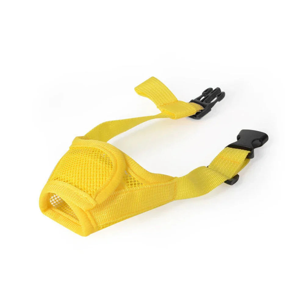 Luvikno | BellStop+ | Pustende Hundemuzzle | Justerbar Nylonmuzzle | Anti-Bjeffing & Anti-Biting Beskyttelse | S-XL Størrelser