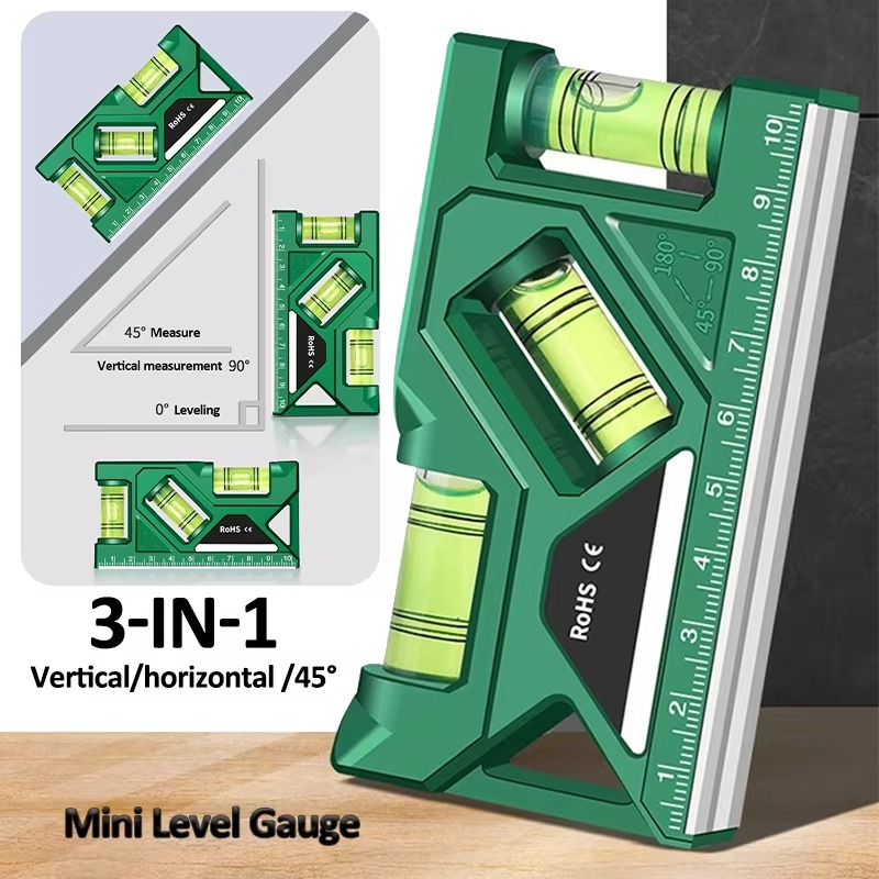 Presisjons Lommelerkestokk med Magnetisk Base og Protractor Luvikno