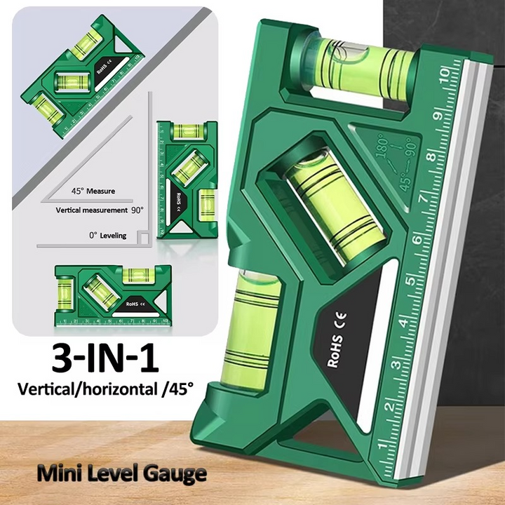 Presisjons Lommelerkestokk med Magnetisk Base og Protractor Luvikno