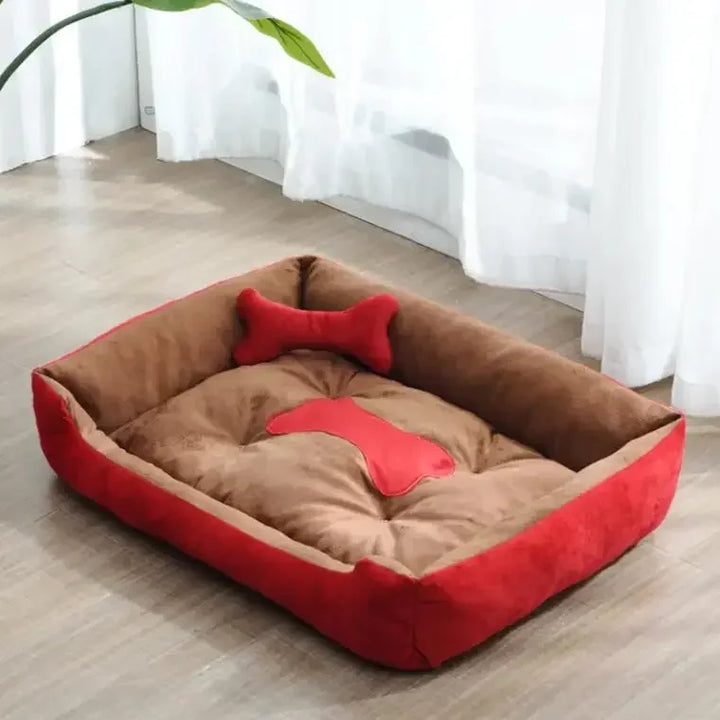 Moderne og koselige linstoff hundeseng Luvikno