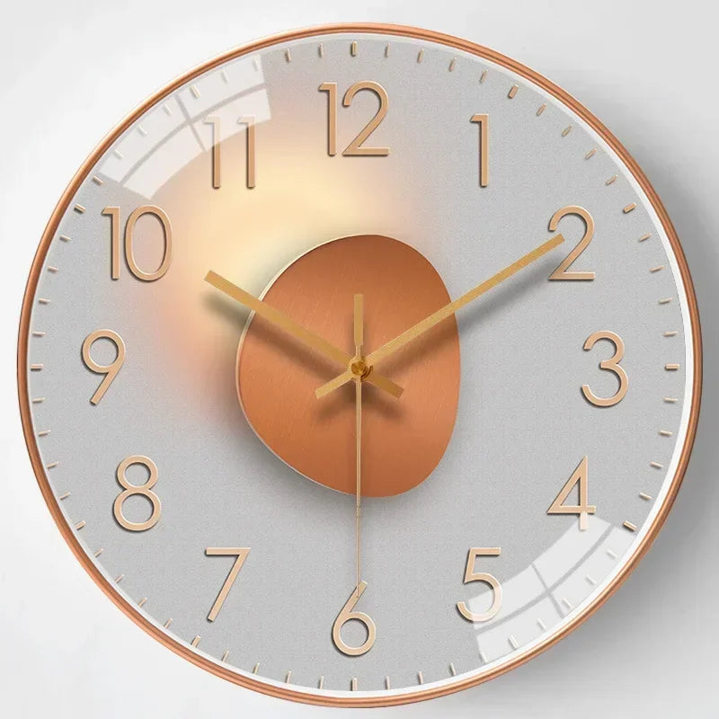 SilentTime - Digital veggklokke i klassisk stil - 8 tommers Luvikno