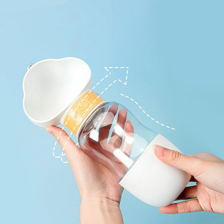2in1 Smart Pet Portable Water Bottle Feeder | Luvikno