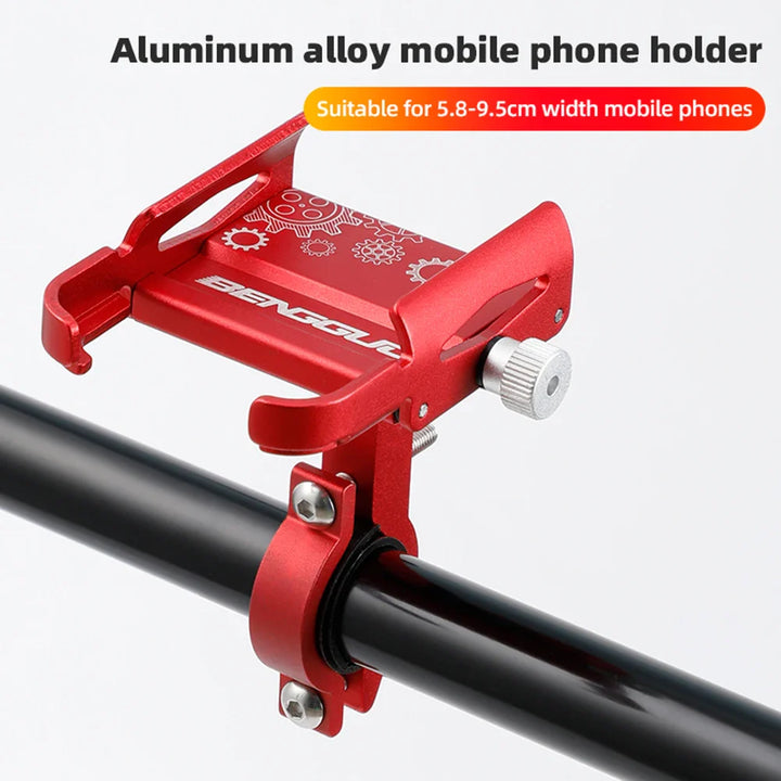 Luvikno | Sykkel Telefonholder RideGrip 360 Pro | 360° Roterbar | Aluminium Legering | Støtbestandig & Sikker | For Sykkel, Motorsykkel & E-Scooter