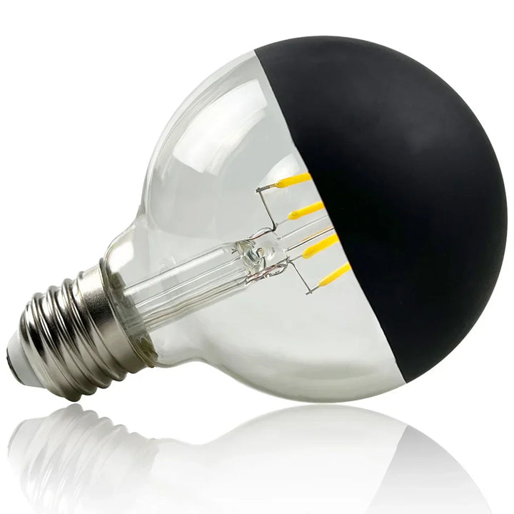 Vintage LED Lyspære – Retro Bordlampe med Trebase | Luvikno
