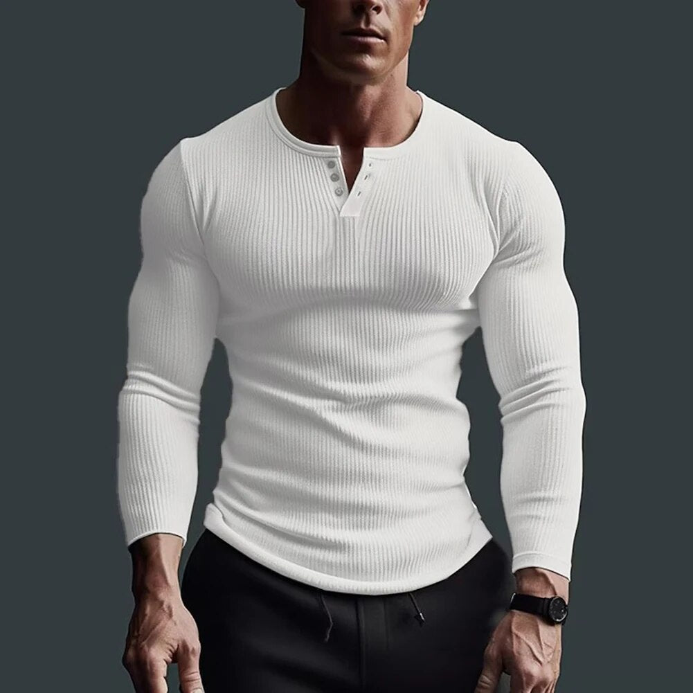 Luvik | Slim-Fit-Henley-Skjorte