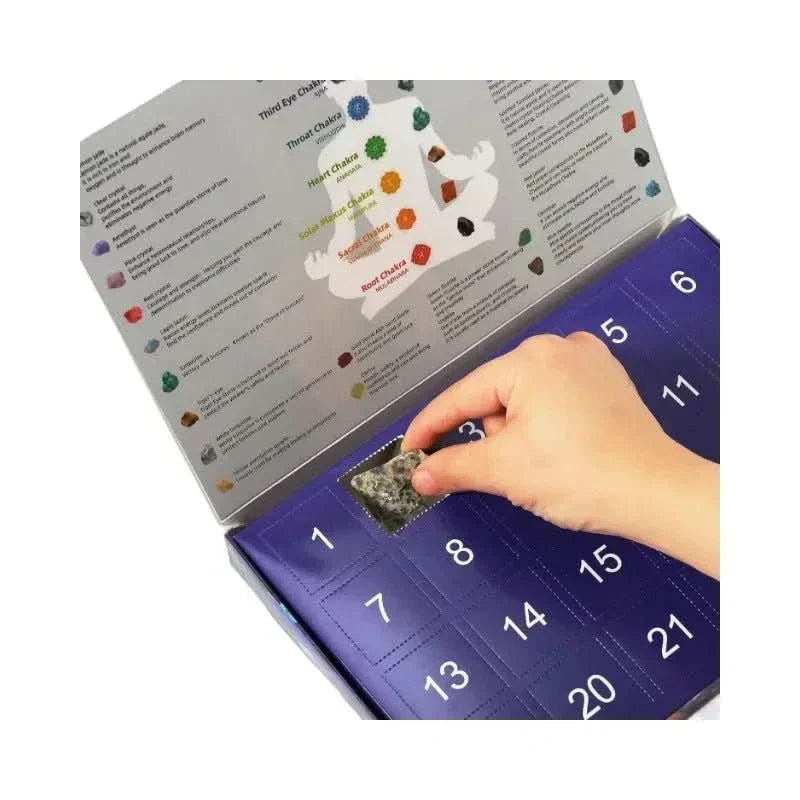 Luvikno | Adventskalender med 24 ekte edelstener for unge utforskere