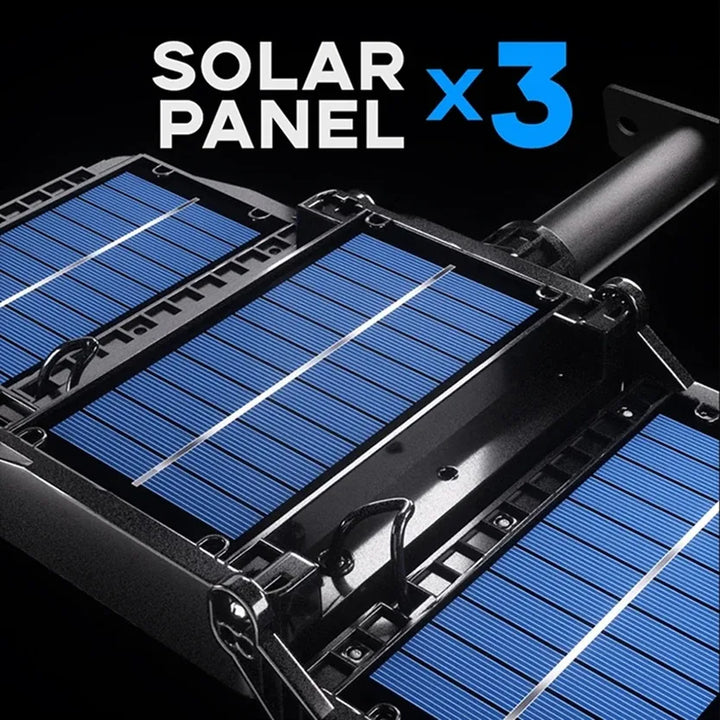 Luvikno | Solar Vegglampe LumiSeca | 800 LED-lamper Super Bright | Med bevegelsessensor | 3 lysmoduser | Vanntett for hage og utendørs