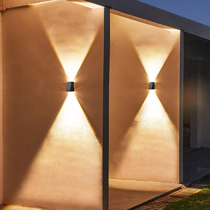Solar LED Vegglys Luvikno